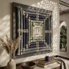 Japandi Geometric Textile Decor | Tapestry in Wall Hangings by Sarmal Design. Item composed of canvas and fiber in minimalism or contemporary style