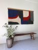Structure series #3 | Tapestry in Wall Hangings by Kat | Home Studio. Item made of wool works with mid century modern & eclectic & maximalism style