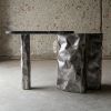 Suspended Marble Steel Console — Colgado, Nitush Aroosh | Console Table in Tables by Nitush Aroosh. Item composed of steel and marble in contemporary or eclectic & maximalism style