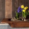 24" Handcrafted Large Wood Dough Bowl Tray – Rustic Trencher | Serving Tray in Serveware by TerraKlay. Item made of wood compatible with contemporary and rustic style