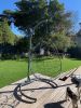 Studio Stirling Nest Egg With Gooseneck Stand in Cape Town | Swing Chair in Chairs by Studio Stirling. Item made of fabric & metal
