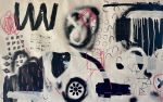 The Battles of Life | Mixed Media by Paula Saslow, Copper Rose Art. Item composed of canvas in contemporary or industrial style