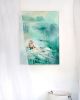 Reflect. | Oil And Acrylic Painting in Paintings by Hannah Chloe. Item made of canvas compatible with boho and coastal style