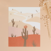 Saguaro | Oil And Acrylic Painting in Paintings by Elana Gabrielle. Item made of paper