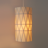 Wood Veneer Light Cylinder 33 | Pendants by ADAMLAMP. Item made of maple wood works with minimalism & japandi style