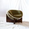 Tucker Chair | Easy Chair in Chairs by Deta Studio. Item composed of walnut and canvas in contemporary or mediterranean style