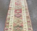 Vintage Turkish Herki Runner Rug | 2.7 x 10.4 | Area Rug in Rugs by Wool and Rug. Item composed of wool compatible with boho and country & farmhouse style