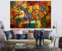 Abstract Jazz Canvas Art Print by Leon Zernitsky | Prints in Paintings by Leon Zernitsky Art. Item in contemporary style