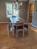 Walnut Modern Farmhouse Dining Set | Dining Table in Tables by GlessBoards. Item composed of walnut