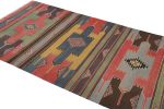 Vintage Sivas Kilim with Polychromatic Geometric Patterns | Area Rug in Rugs by Rug and Kilim