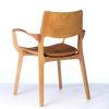 Post-Modern Style Aurora Chair in Solid Wood | Armchair in Chairs by SIMONINI. Item composed of wood & leather