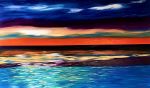 Gulf Coast Sunset_TT Commission | Oil And Acrylic Painting in Paintings by Dutch Montana Art. Item made of canvas