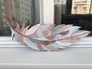 Mosaic feather wall hanging | Wall Sculpture in Wall Hangings by Julia Gorbunova. Item made of ceramic with glass