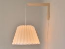 Empire Pleated hanging lamp - sconces Cone, Modern wall lamp | Sconces by Studio Pleat. Item composed of wood and paper in minimalism or contemporary style