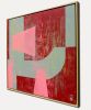 Fractured fallen pink red | Oil And Acrylic Painting in Paintings by Ronald Hunter. Item composed of canvas in minimalism or contemporary style