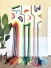 Mid-Century modern fiber frame | Wall Sculpture in Wall Hangings by HILO Fiber Art. Item made of canvas