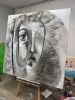 Invisible Queen | Oil And Acrylic Painting in Paintings by Anastasiia Krykun. Item composed of canvas in contemporary style
