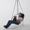 Studio Stirling Sling at Uber Head Office | Swing Chair in Chairs by Studio Stirling | Uber World Headquarters in San Francisco. Item composed of steel & leather compatible with minimalism and modern style