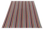 1950s Vintage chaput Kilim rug in Multicolor Stripe Patterns | Area Rug in Rugs by Rug and Kilim