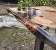 Live Edge Clear Epoxy Resin Dining Table, Olive Epoxy Table | Tables by LuxuryEpoxyFurniture. Item made of wood with synthetic