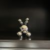 Stainless Steel Rabbit Bunny Robot 'Wait...' | Sculptures by IRENA TONE. Item composed of steel in minimalism or art deco style
