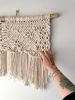 HOPE 002 | Macrame Wall Hanging | Wall Hangings by Ana Salazar Atelier. Item made of wood with cotton works with boho & country & farmhouse style