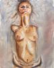 Her ability to harness chaos | Watercolor Painting in Paintings by Eve Devore. Item composed of cotton and paper in mid century modern or contemporary style