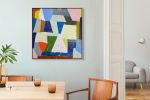 Shiny Happy People — Square Original Abstract | Oil And Acrylic Painting in Paintings by Marcus Bacher