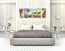 Layered Life- Large Glass Mural | Wall Sculpture in Wall Hangings by Bonnie Rubinstein Glass Studio. Item composed of glass
