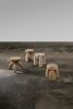 ELEMENTOS Water Stool Sandblasted Pine By Daniel Couttolenc | Chairs by Daniel Couttolenc. Item composed of wood compatible with boho and contemporary style