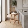 Lagos Bentwood Cane Back Bar Stool | Chairs by Kleinhaus Furniture. Item composed of wood in boho or mid century modern style
