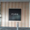 Parq on Speer | Signage by Jones Sign Company. Item composed of metal