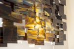 "Cosmos" Glass and Metal Wall Art Sculpture | Wall Sculpture in Wall Hangings by Karo Studios. Item composed of metal and glass