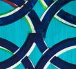 Turquoise, navy and white; touches of magenta and lime! Moroccan patterns with Grateful Dead-inspired title | Oil And Acrylic Painting in Paintings by Margaret Lanzetta | New York in New York. Item composed of canvas and synthetic