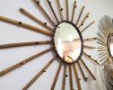 Decorative Mirror ,Bamboo Mirror, Ornament Mirror | Decorative Objects by Magdyss Home Decor. Item made of bamboo & glass compatible with boho and contemporary style