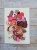 Unusual that feels like pink | Mixed Media by Glimpsecraft. Item compatible with contemporary and art deco style