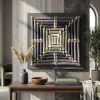 Japandi Geometric Textile Decor | Tapestry in Wall Hangings by Sarmal Design. Item composed of canvas and fiber in minimalism or contemporary style