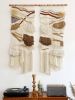 Gemini | Tapestry in Wall Hangings by Dörte Bundt. Item composed of wood & cotton compatible with boho and mid century modern style