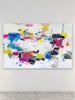 cmyk a | Collage in Paintings by Adam Collier Noel. Item composed of canvas and paper in contemporary style
