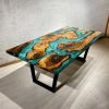 Epoxy Dining Table, Epoxy Resin Table, Epoxy Wood Table | Tables by Innovative Home Decors. Item made of wood works with country & farmhouse & art deco style