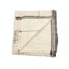 Seytu Classic Black & White Soft Artisanal Stripes Handloom | Throw in Linens & Bedding by Studio Variously