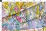 Belgian Linen Fabric Art Panel: Deeply by Dorothy Fagan | Textiles by Dorothy Fagan Fine Arts. Item composed of linen in boho or mid century modern style