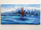 San Francisco Across The Bay | Oil And Acrylic Painting in Paintings by Lisa Elley ART. Item composed of canvas & synthetic