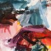 The Color of Sky, Abstract Painting by Michael Rich | Oil And Acrylic Painting in Paintings by Michael Rich. Item composed of canvas in mid century modern or contemporary style