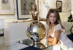 LEAP OF FAITH - Bronze sculpture | Public Sculptures by Eleanor Cardozo. Item composed of metal