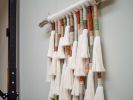 Ode to green | Macrame Wall Hanging in Wall Hangings by Dual Experimental Studio. Item made of bamboo & cotton compatible with country & farmhouse and coastal style
