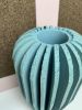 Large Architect Billow Vessel - Turquoise | Vase in Vases & Vessels by Andrew Walker Ceramics | Private Residence, Sheffield in Sheffield. Item made of ceramic