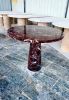 Cherry Marble Round Table - Red Marble Round Table | Dining Table in Tables by Tinella Wood. Item composed of marble in minimalism or contemporary style