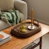 Big Chunky Tray (Teak Stained) | Decorative Tray in Decorative Objects by Hastshilp. Item works with boho & minimalism style