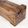 Santa Maria Carved Bench | Benches & Ottomans by Pfeifer Studio. Item made of wood works with boho & rustic style